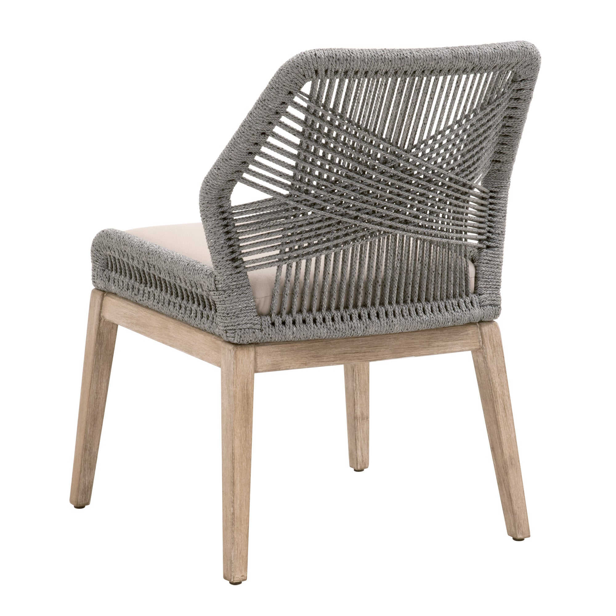 Loom Dining Chair, Set of 2, Platinum Rope