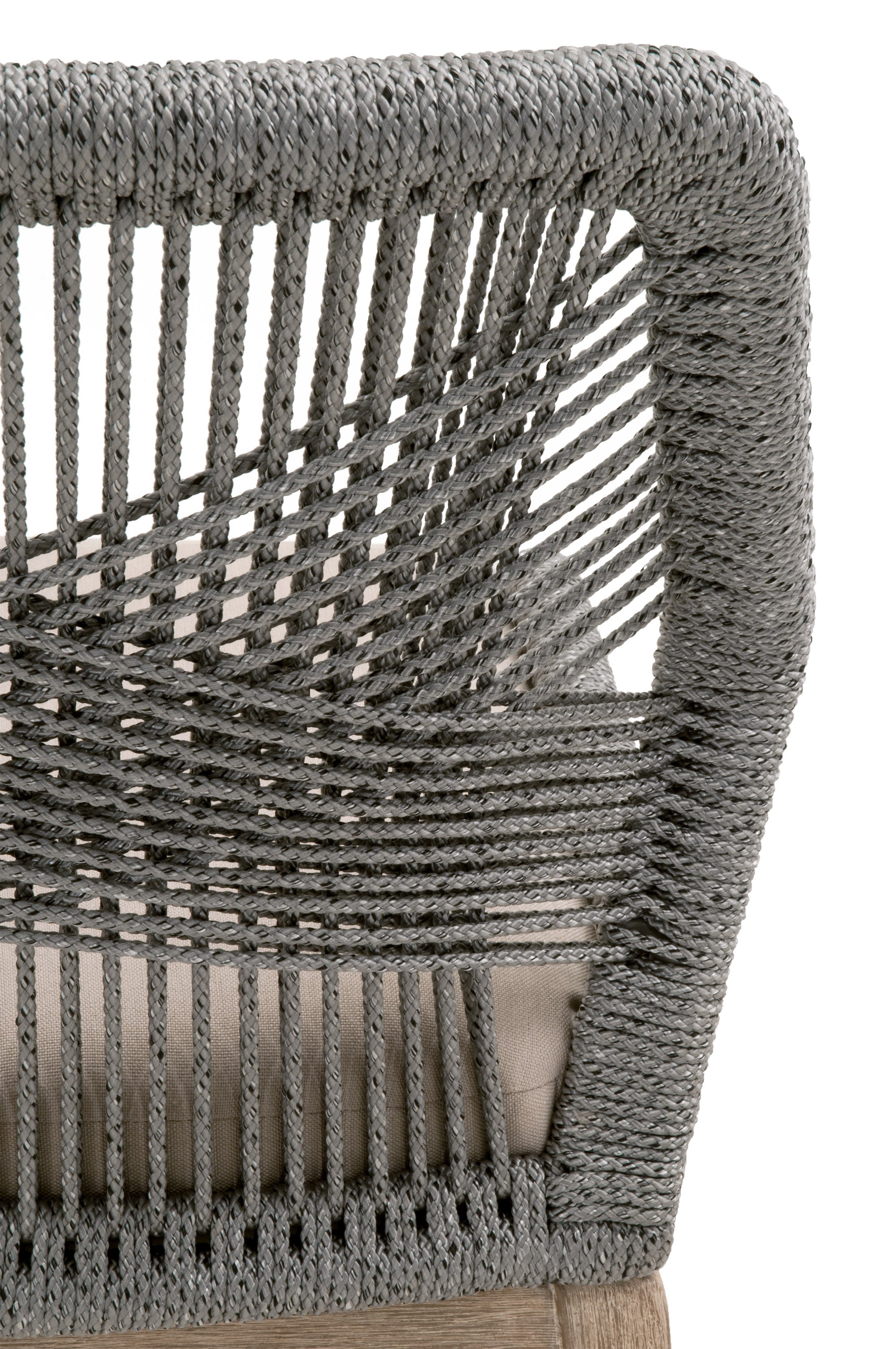 Loom Dining Chair, Set of 2, Platinum Rope