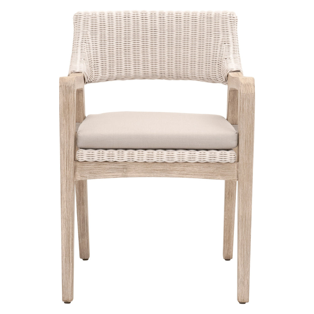 Lucia Arm Chair, White Wash