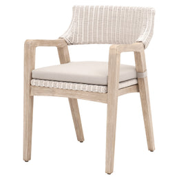 Lucia Arm Chair, White Wash