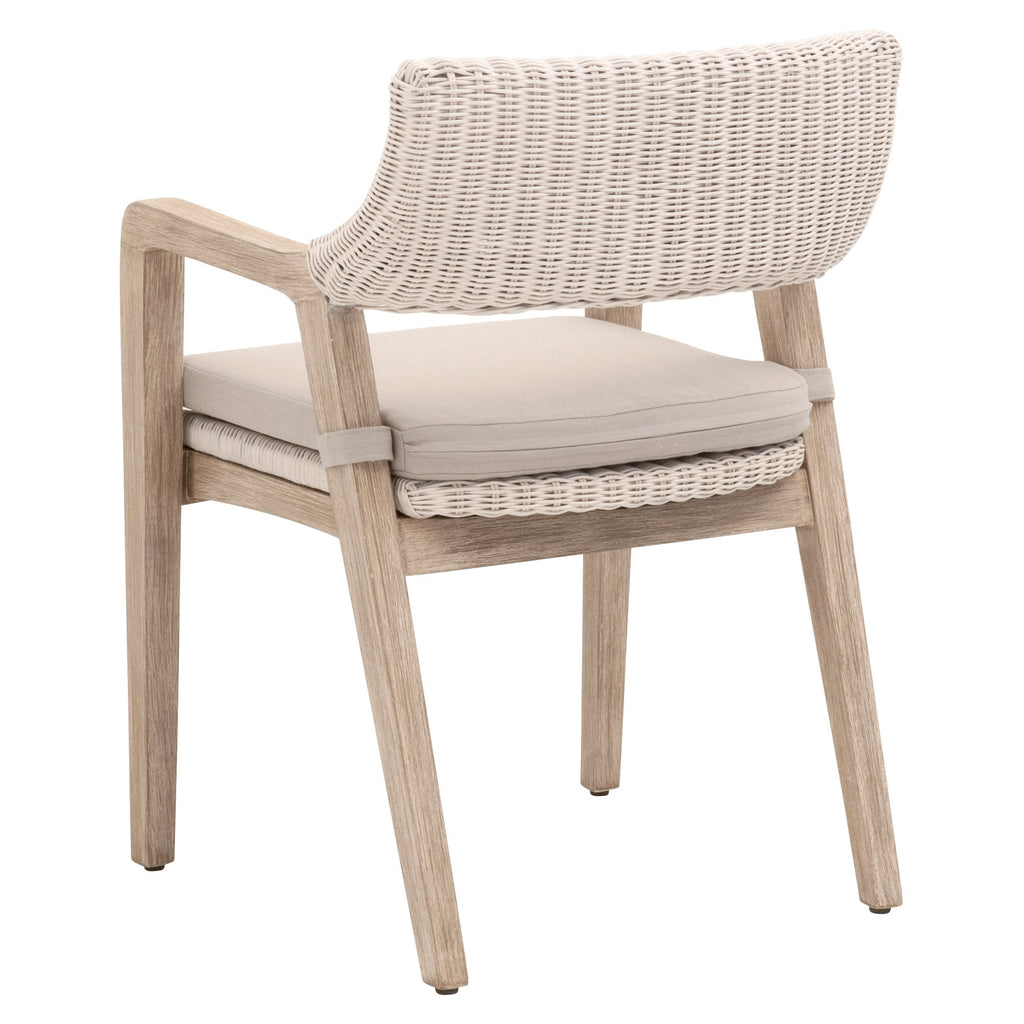 Lucia Arm Chair, White Wash