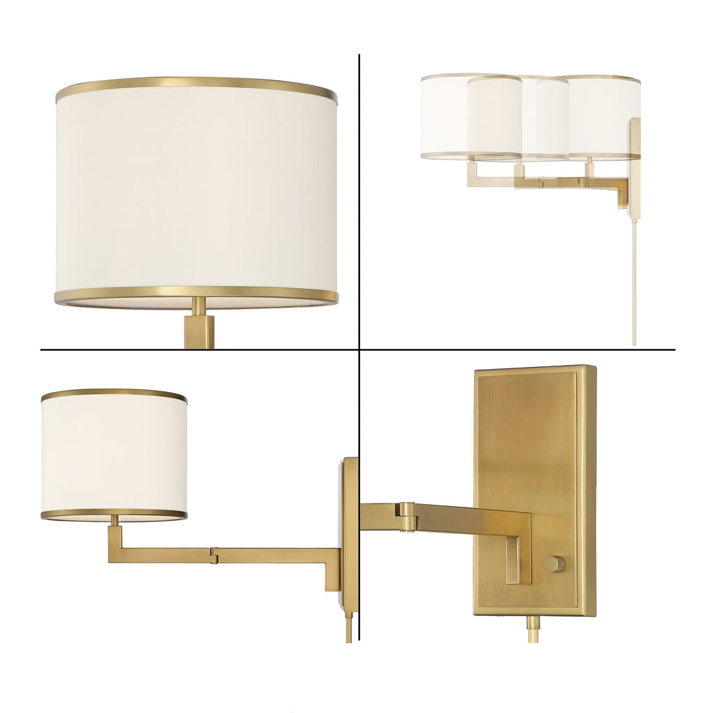 Madison 1 Light Swing Arm Sconce