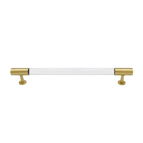 Acrylic Pole Handle With Antique Brass Ends