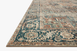 MAT-02 Area Rug, Terracotta / Lagoon