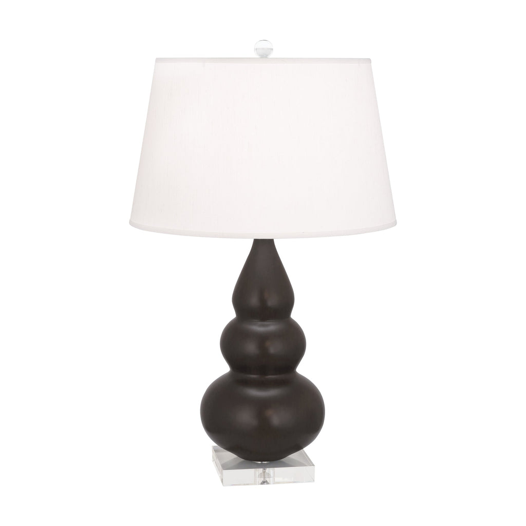 Matte Coffee Small Triple Gourd Accent Lamp-Style Number MCF33.00