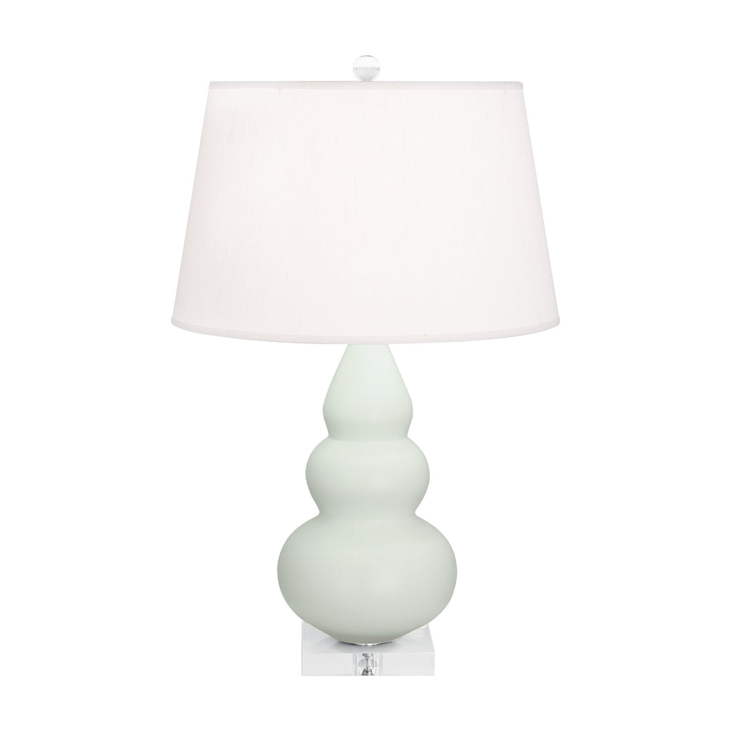 Matte Celadon Small Triple Gourd Accent Lamp-Style Number MCL33