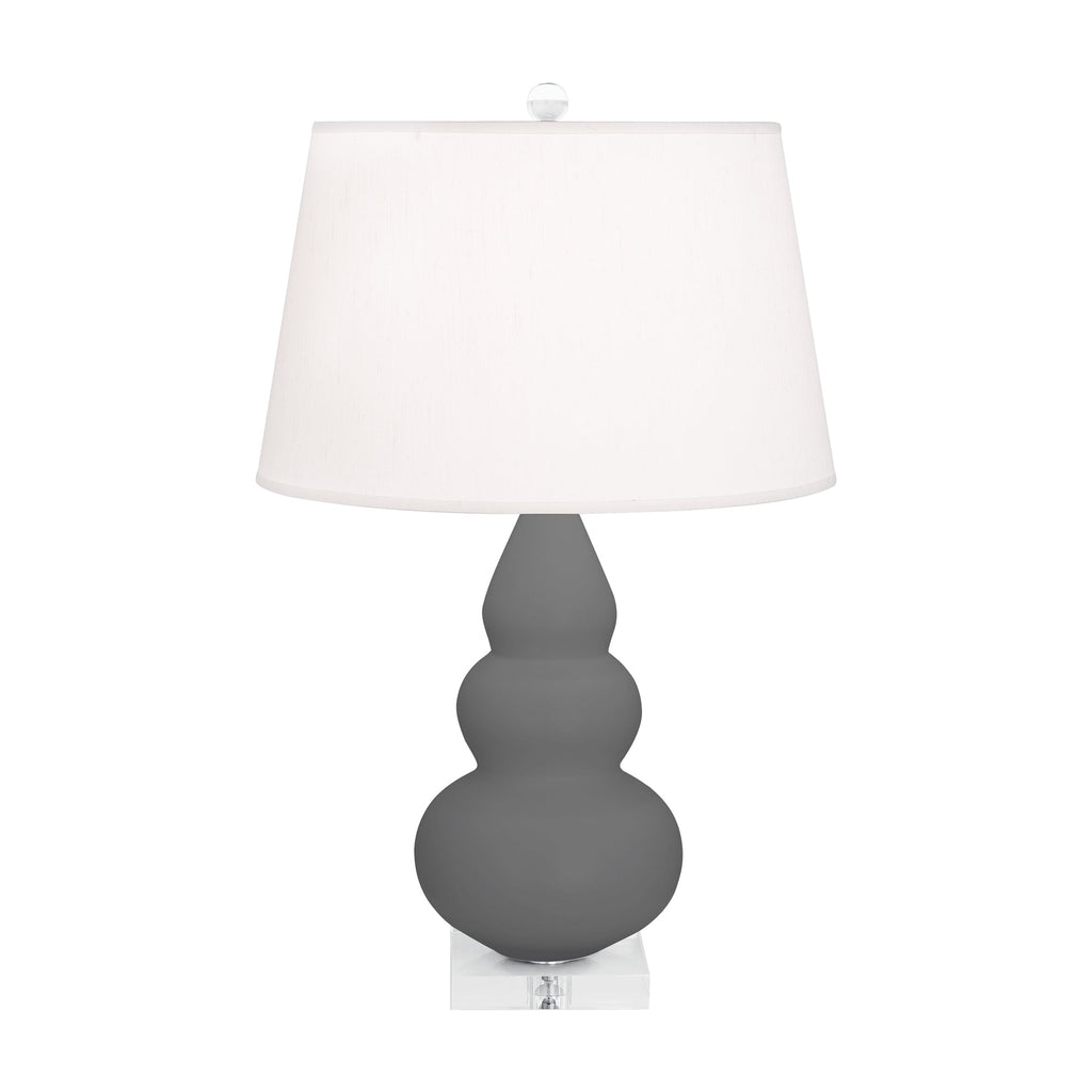 Matte Ash Small Triple Gourd Accent Lamp-Style Number MCR33