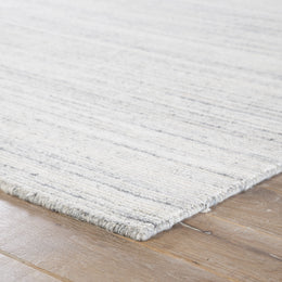 Jaipur Living Vassa Handmade Solid White/ Gray Runner Rug