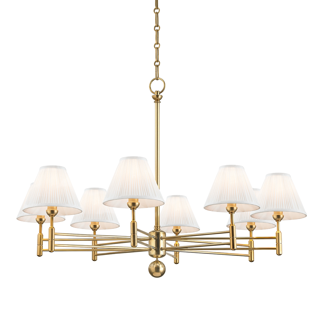 Classic No.1 Chandelier 25" - Aged Brass