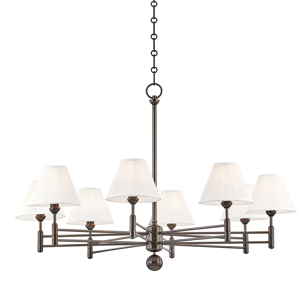 Classic No.1 Chandelier 25" - Distressed Bronze