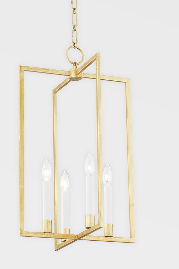 Middleborough 4 Light Medium Pendant - Gold Leaf