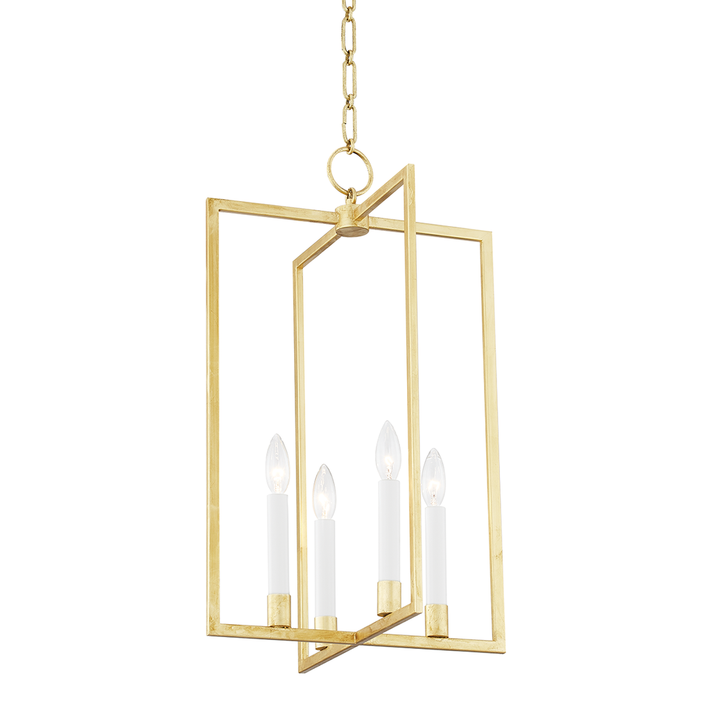 Middleborough 4 Light Medium Pendant - Gold Leaf