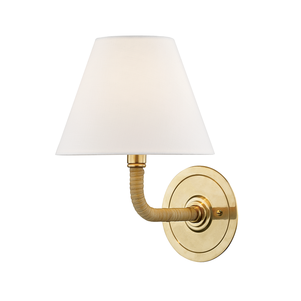 Curves No.1 Wall Sconce 11" - Aged Brass
