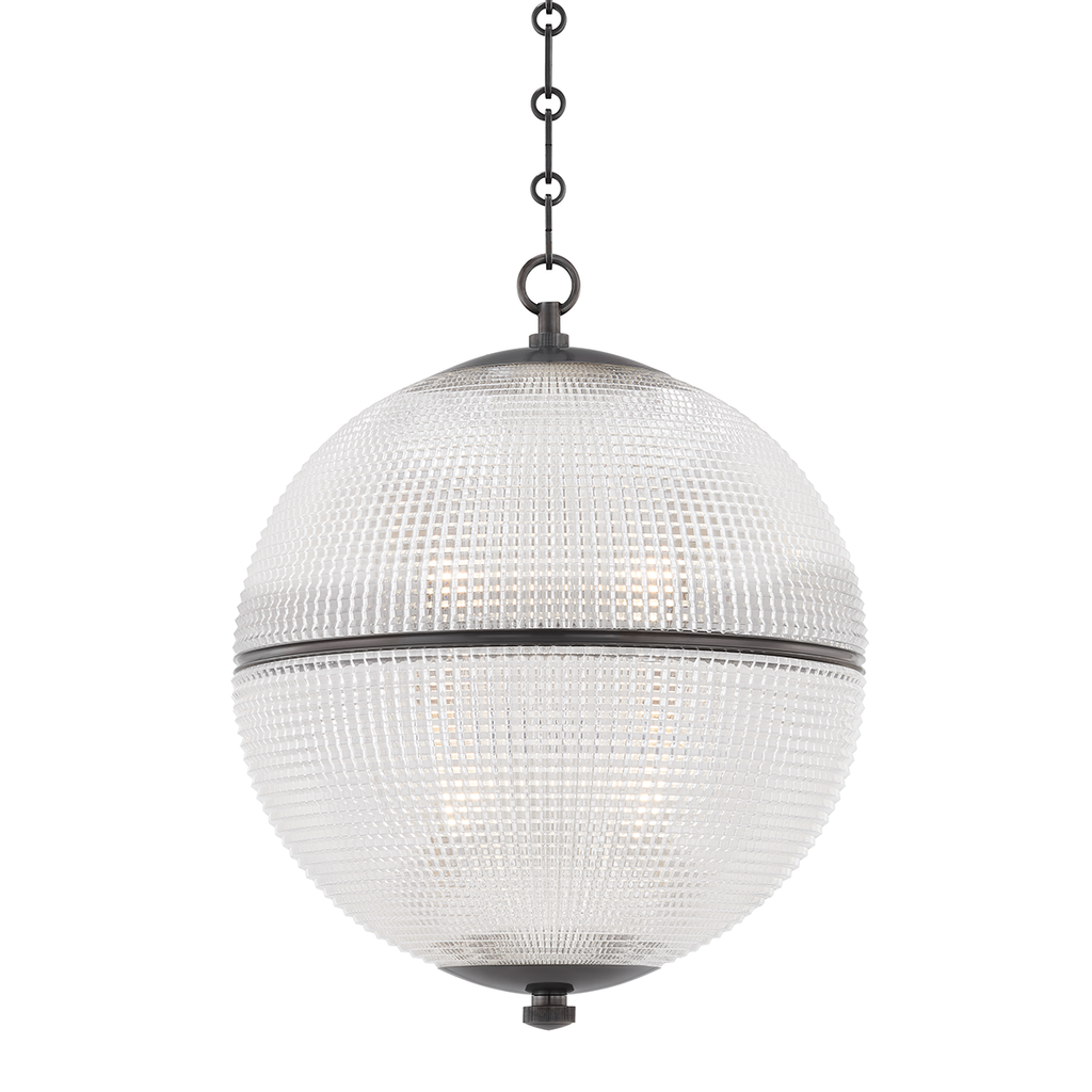 Sphere No. 3 1 Light Large Pendant - Distressed Bronze