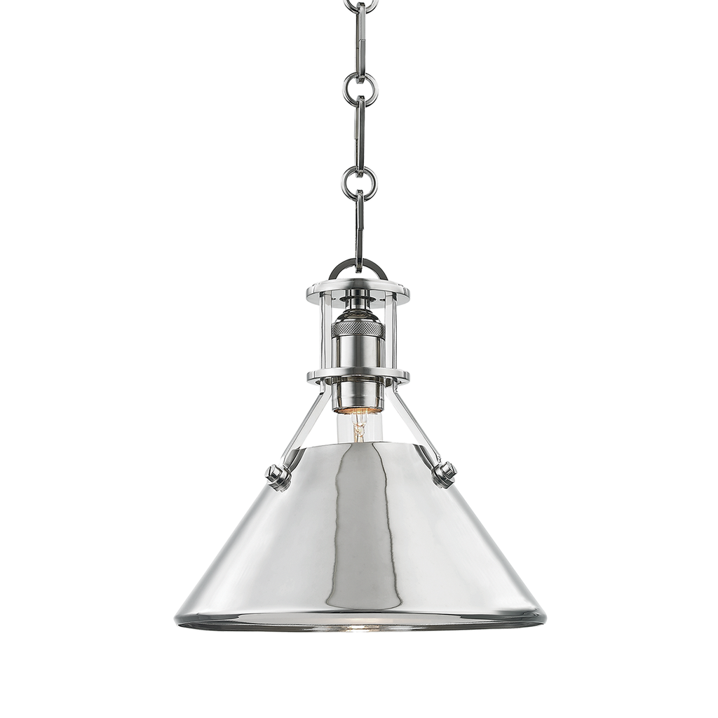 Metal No.2 Pendant 9" - Polished Nickel