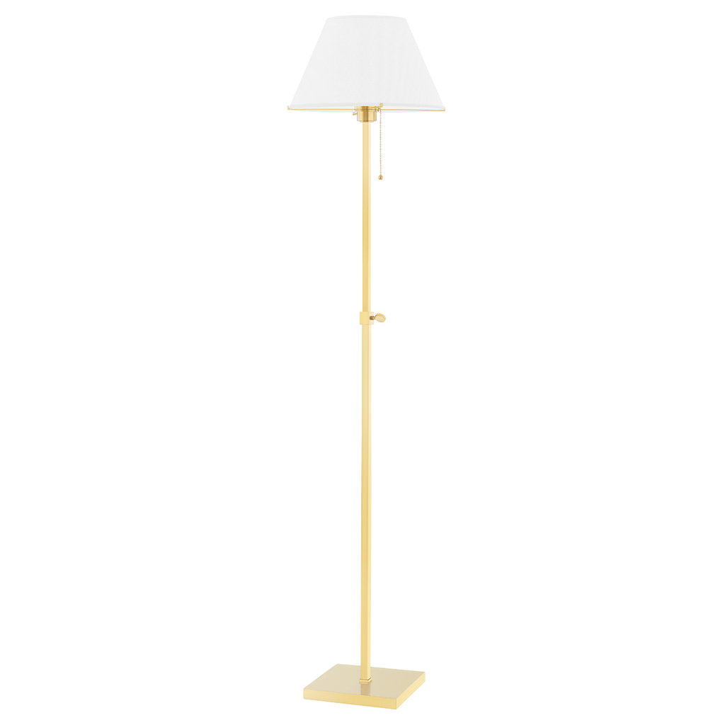 Leeds Floor Lamp - Aged Brass