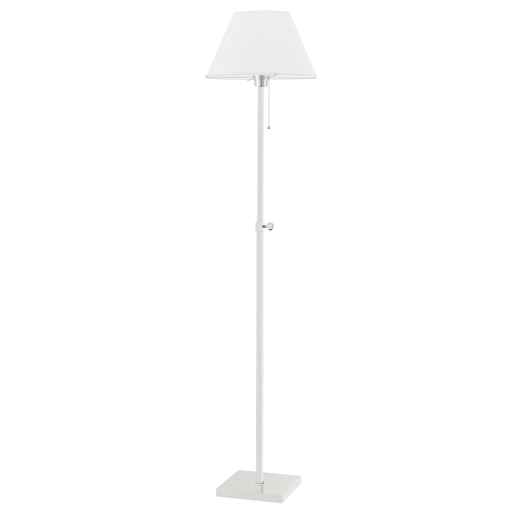 Leeds Floor Lamp - Polished Nickel