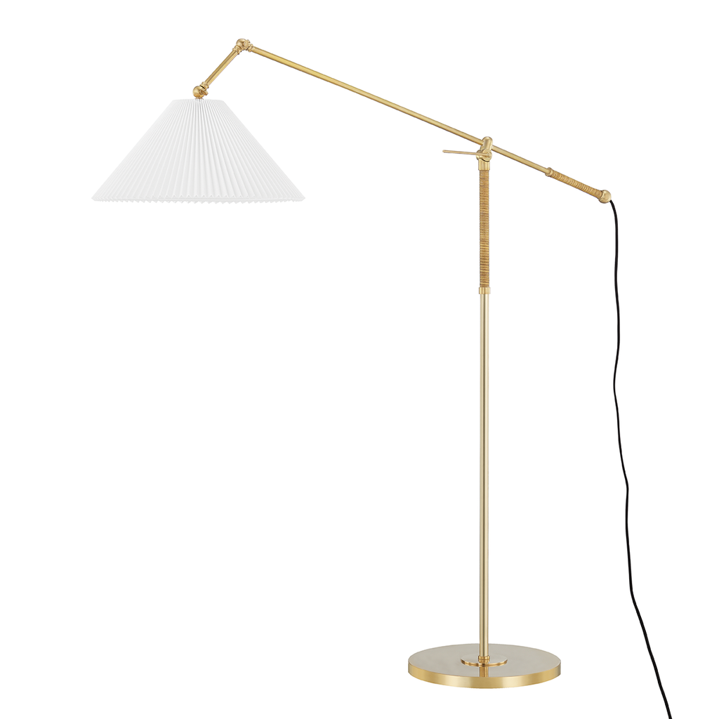Dorset Floor Lamp - Aged Brass