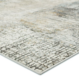 Vibe by Jaipur Living Lavorre Abstract Gray/ Gold Runner Rug