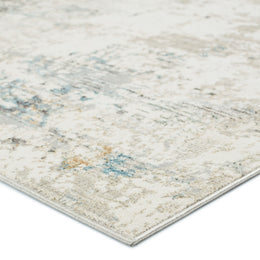 Vibe by Jaipur Living Jehan Abstract Gray/ Light Blue Runner Rug