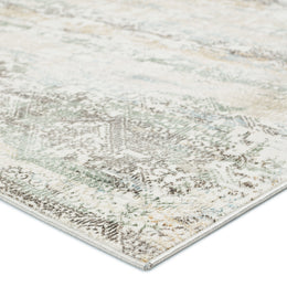 Vibe by Jaipur Living Chantel Trellis Gray/ Green Runner Rug