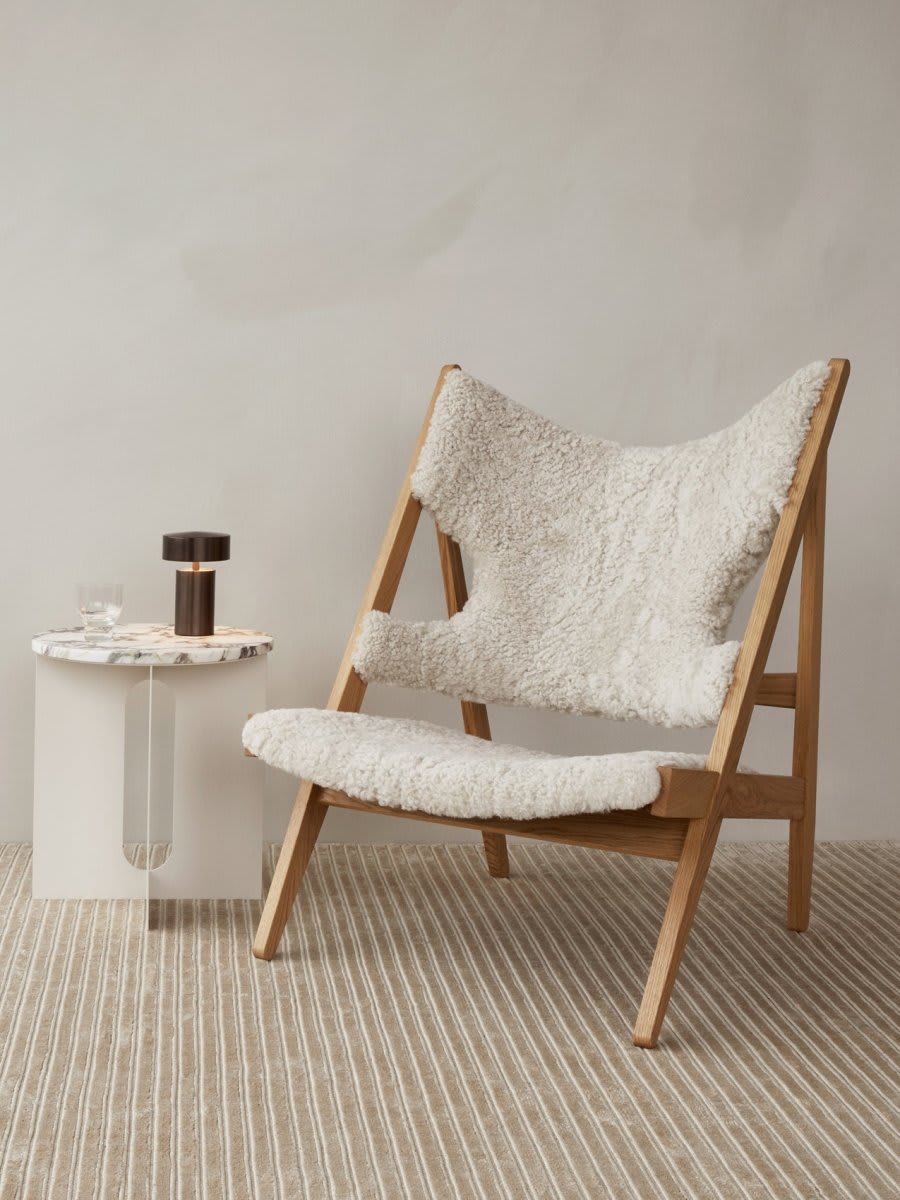 Knitting Chair in Sheepskin, Natural Oak | Nature