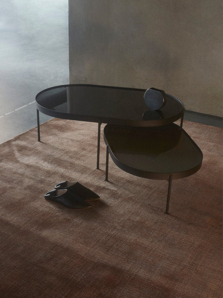 NoNo Table, Small, Beige Glass