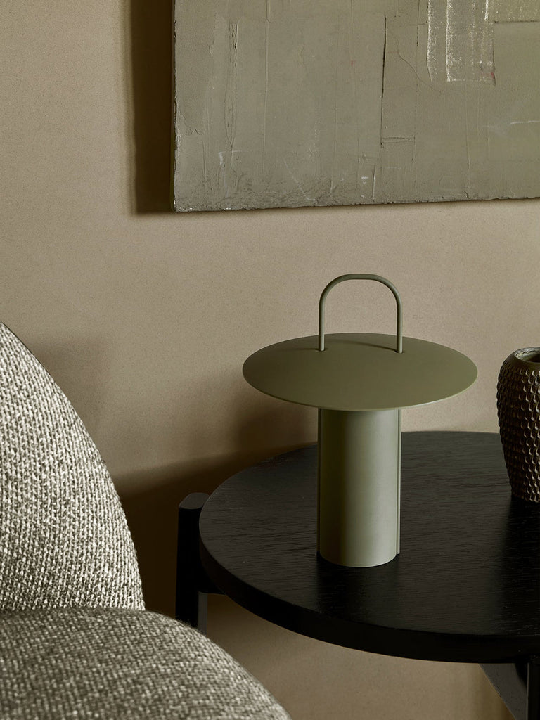 Ray Table Lamp, Matte Dusty Green