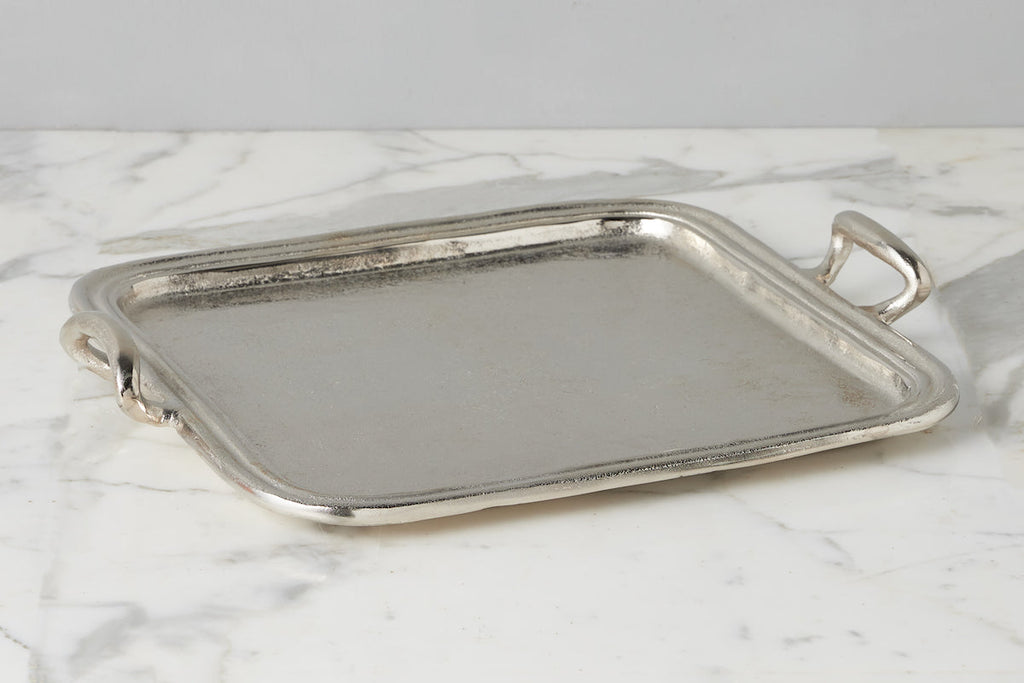 Silver Square Hotel Tray, Large