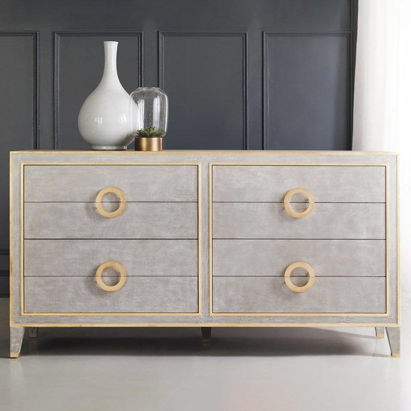 Abstract Dresser - Antique Grey