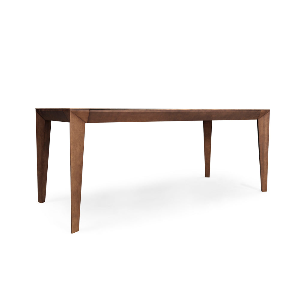 Luce Rectangular Dining Table with a Walnut Veneered Table Top