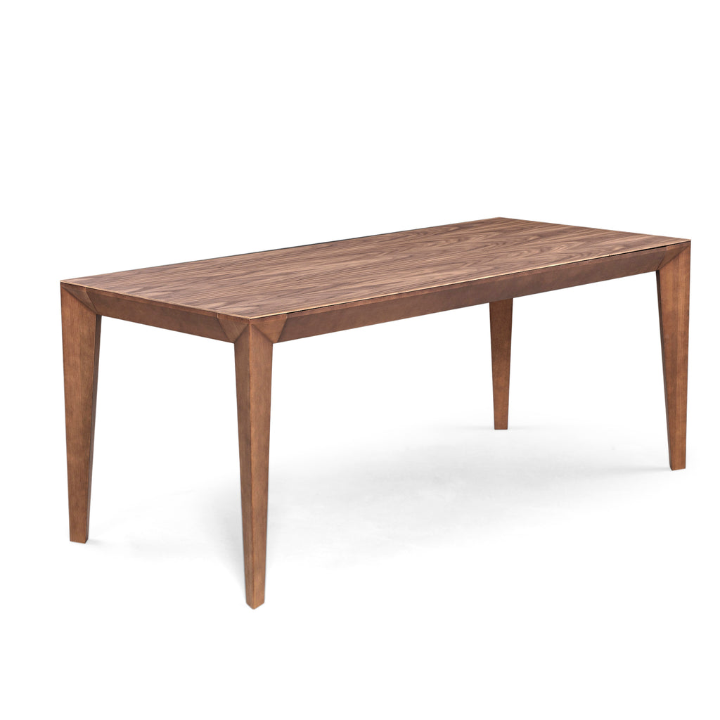 Luce Rectangular Dining Table with a Walnut Veneered Table Top