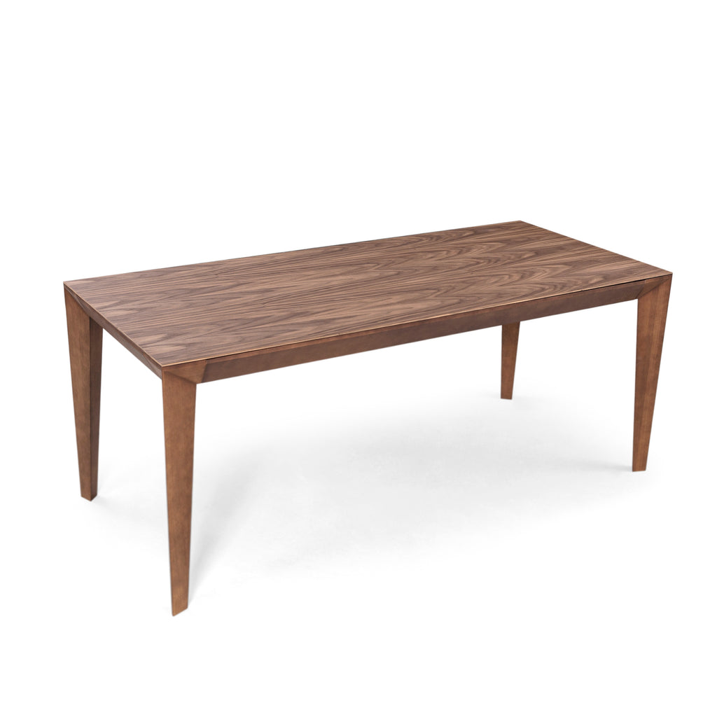 Luce Rectangular Dining Table with a Walnut Veneered Table Top