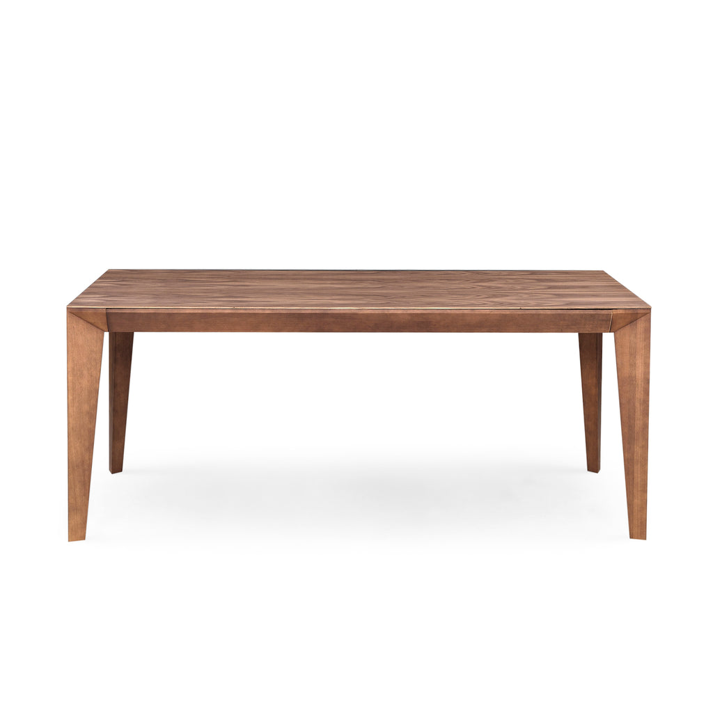 Luce Rectangular Dining Table with a Walnut Veneered Table Top