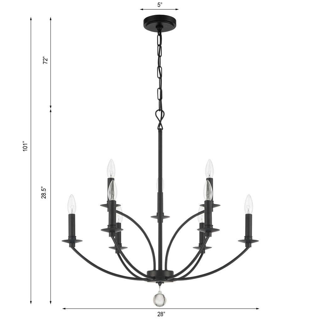 Mila 9 Light Chandelier