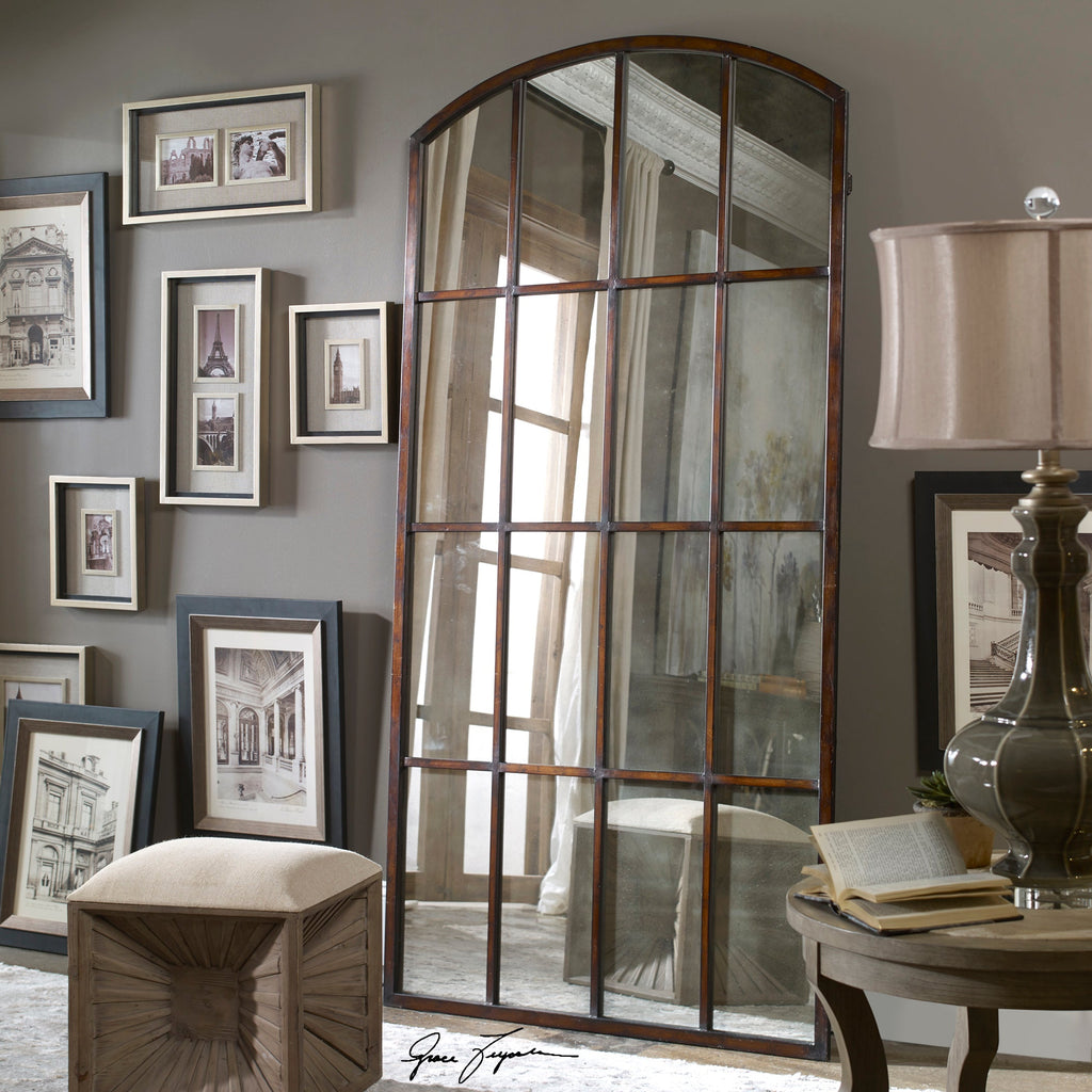 Amiel Antique Large Arch Mirror