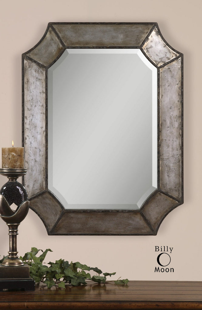 Elliot Distressed Aluminum Mirror