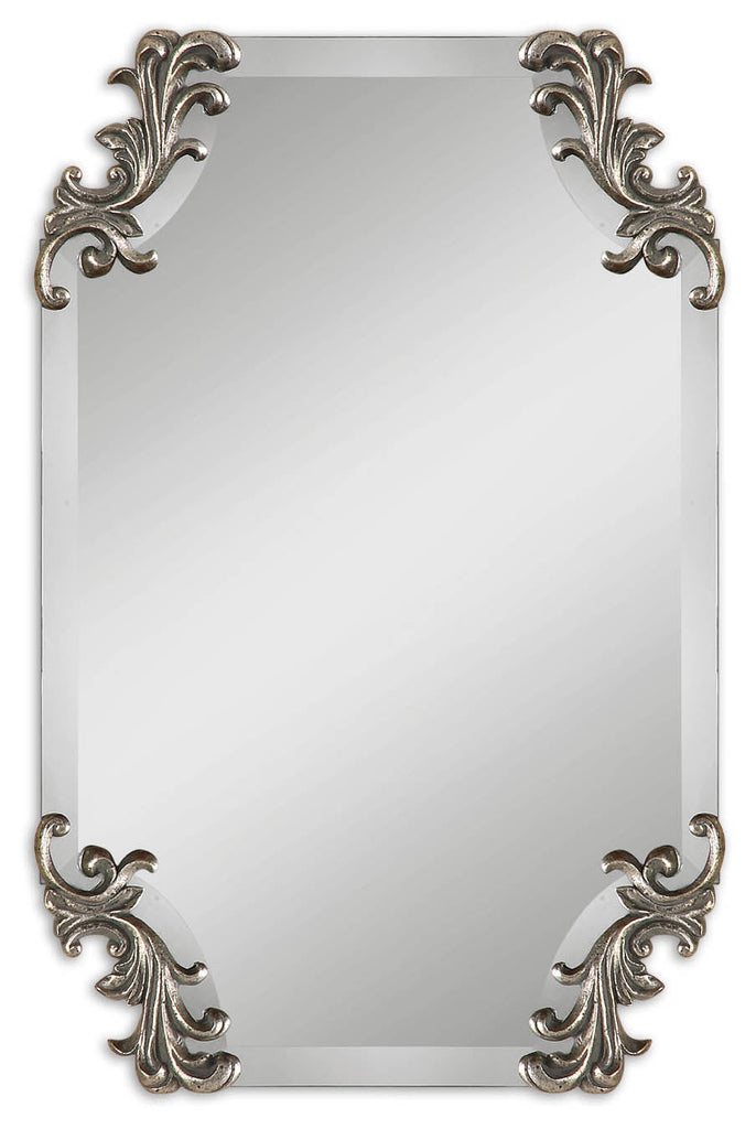 Andretta Baroque Silver Mirror