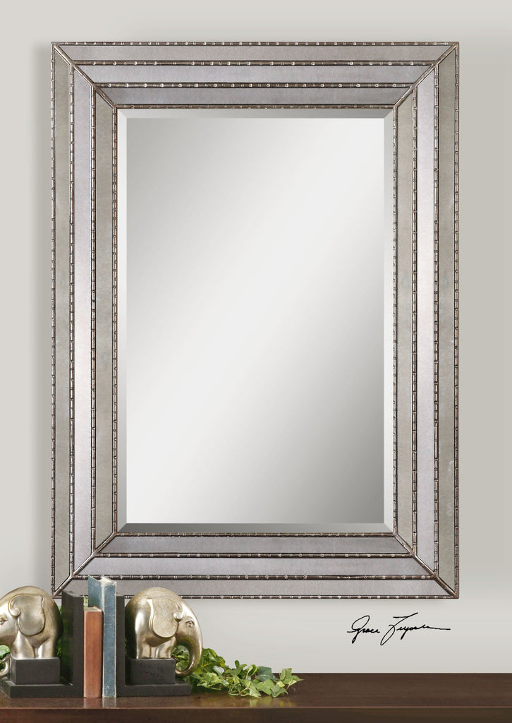 Seymour Antique Silver Mirror