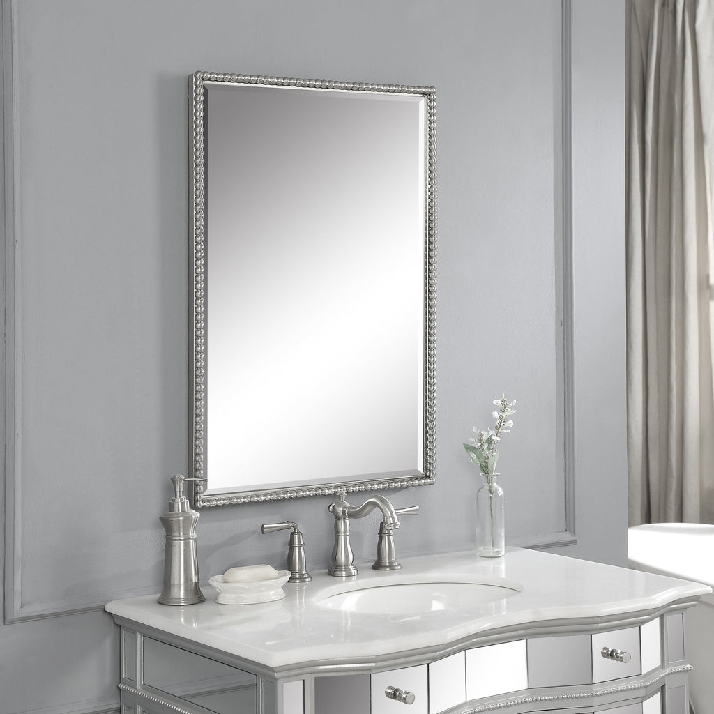 Sherise Brushed Nickel Mirror