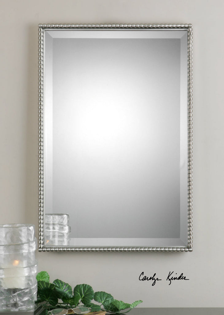 Sherise Brushed Nickel Mirror