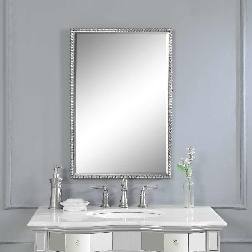 Sherise Brushed Nickel Mirror