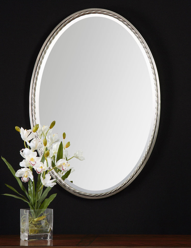 Casalina Nickel Oval Mirror