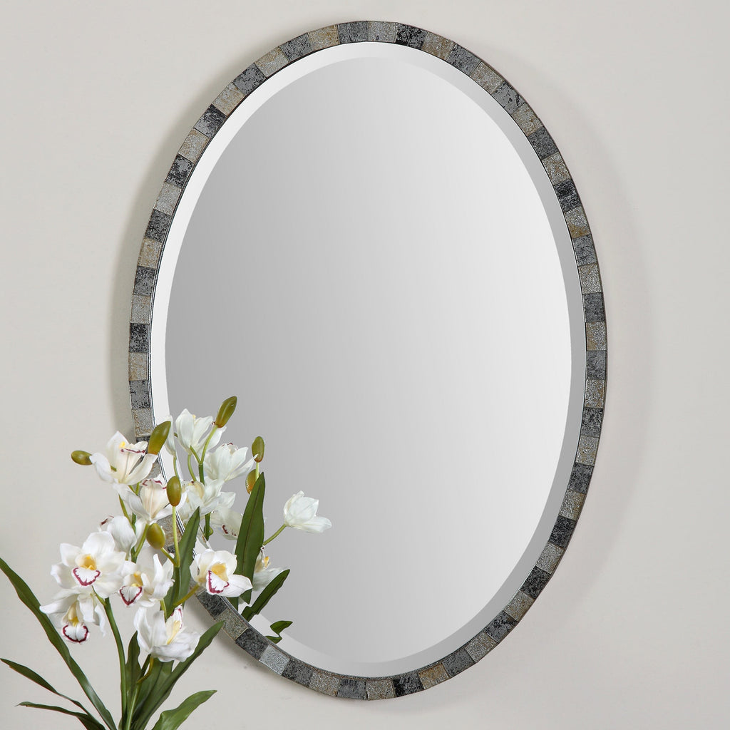 Paredes Oval Mosaic Mirror