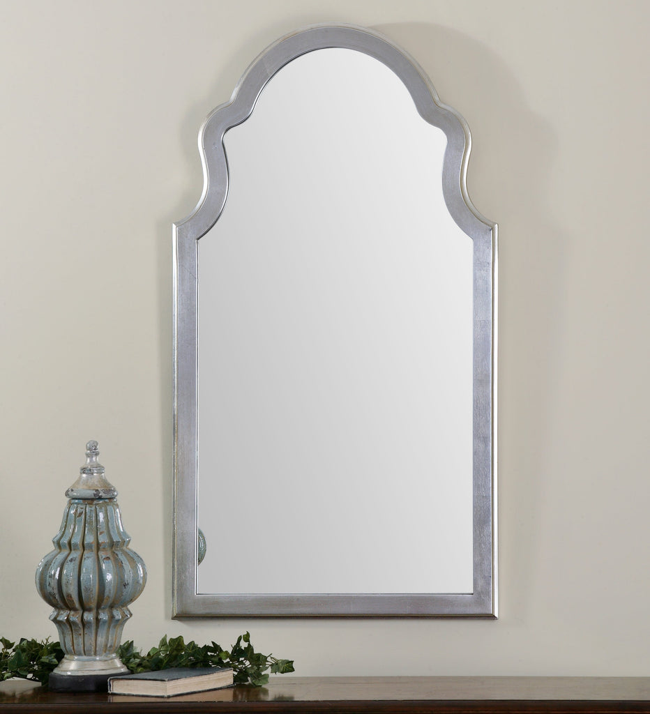 Brayden Arched Silver Mirror