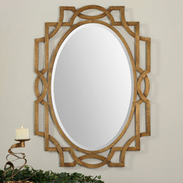 Margutta Gold Oval Mirror