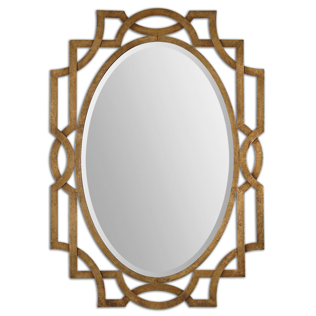 Margutta Gold Oval Mirror