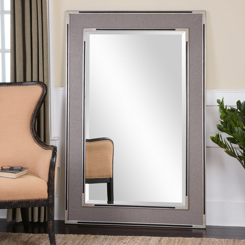 Alfred Oversized Gray-Tan Mirror