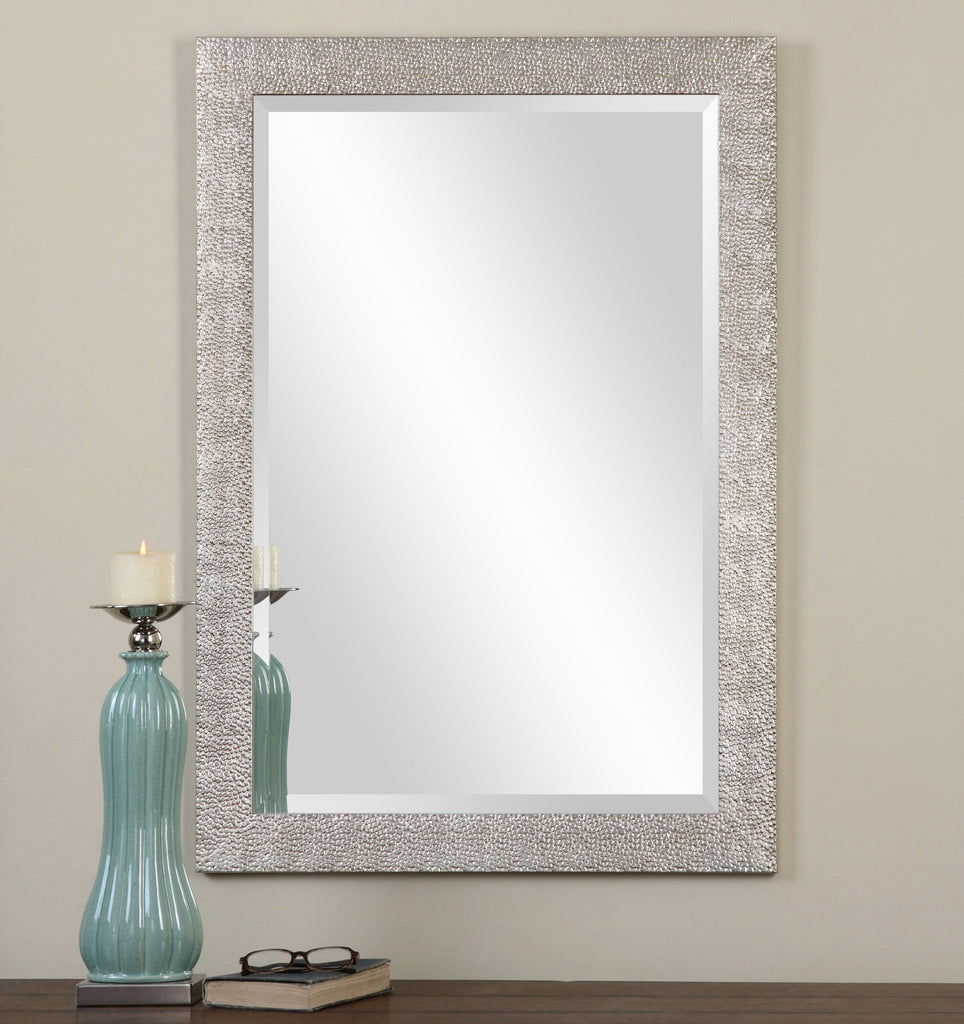 Porcius Antiqued Silver Mirror