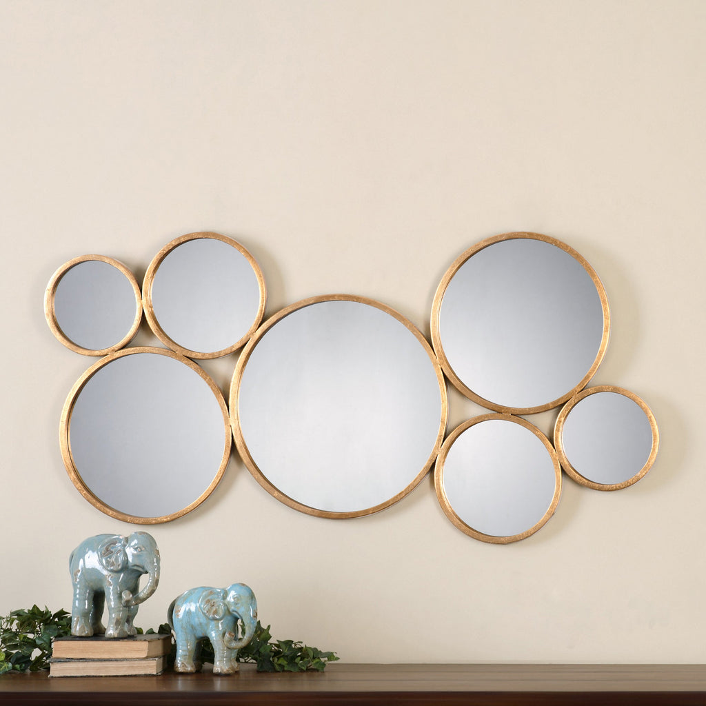 Kanna Gold Wall Mirror